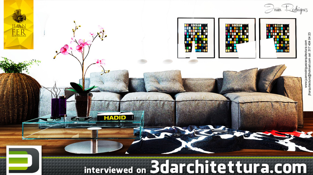 Juan Fernando Rodríguez interviewed for 3darchitettura: CG, render, 3d, architecture, design