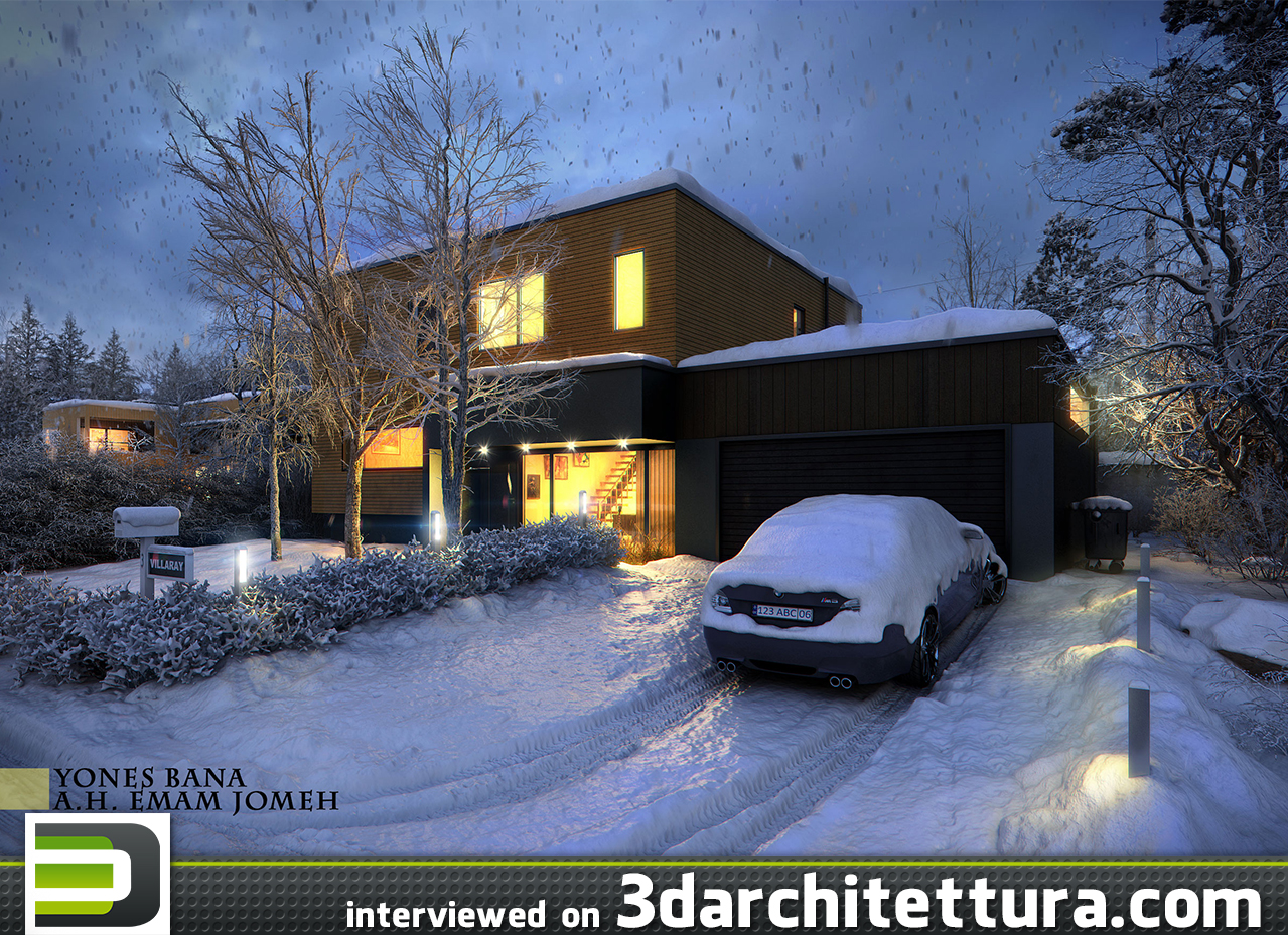 Yones Bana interiewed for 3darchiitettura: render, 3d, CG, design, architecture