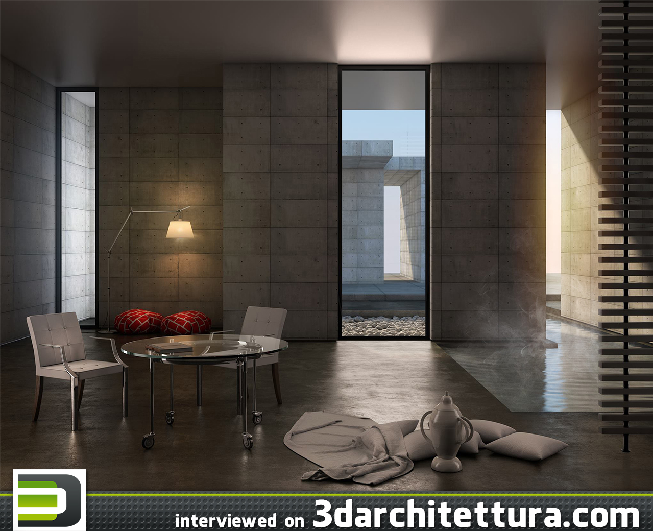Alfonso Cucinelli interviewd for 3d Architettura: render, 3d, design, cg, architecture