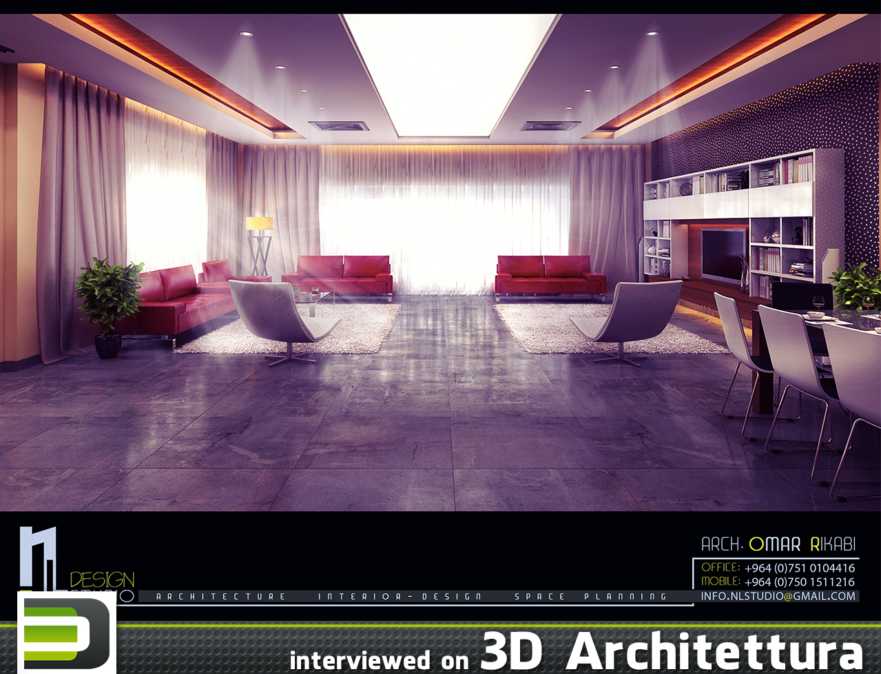 Omar Rikabi interviewed on 3D Architettura: architecture, design, render, 3d, CG. www.3darchitettura.com