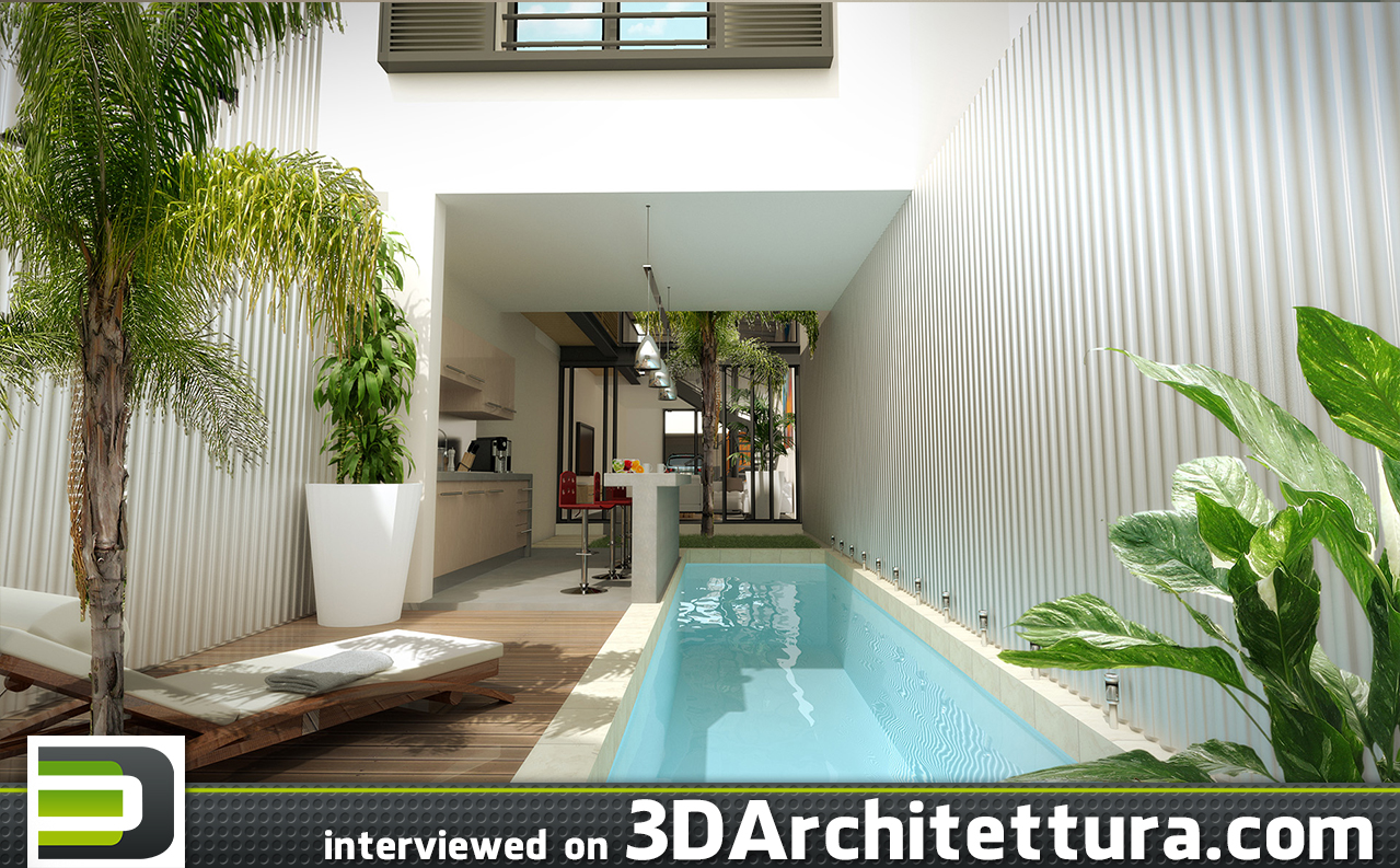 Olivier Dheilly, archiviz artist from La Reunion, tells 3D Architettura about his aproach to rendering and photorealistic 3d visualizations