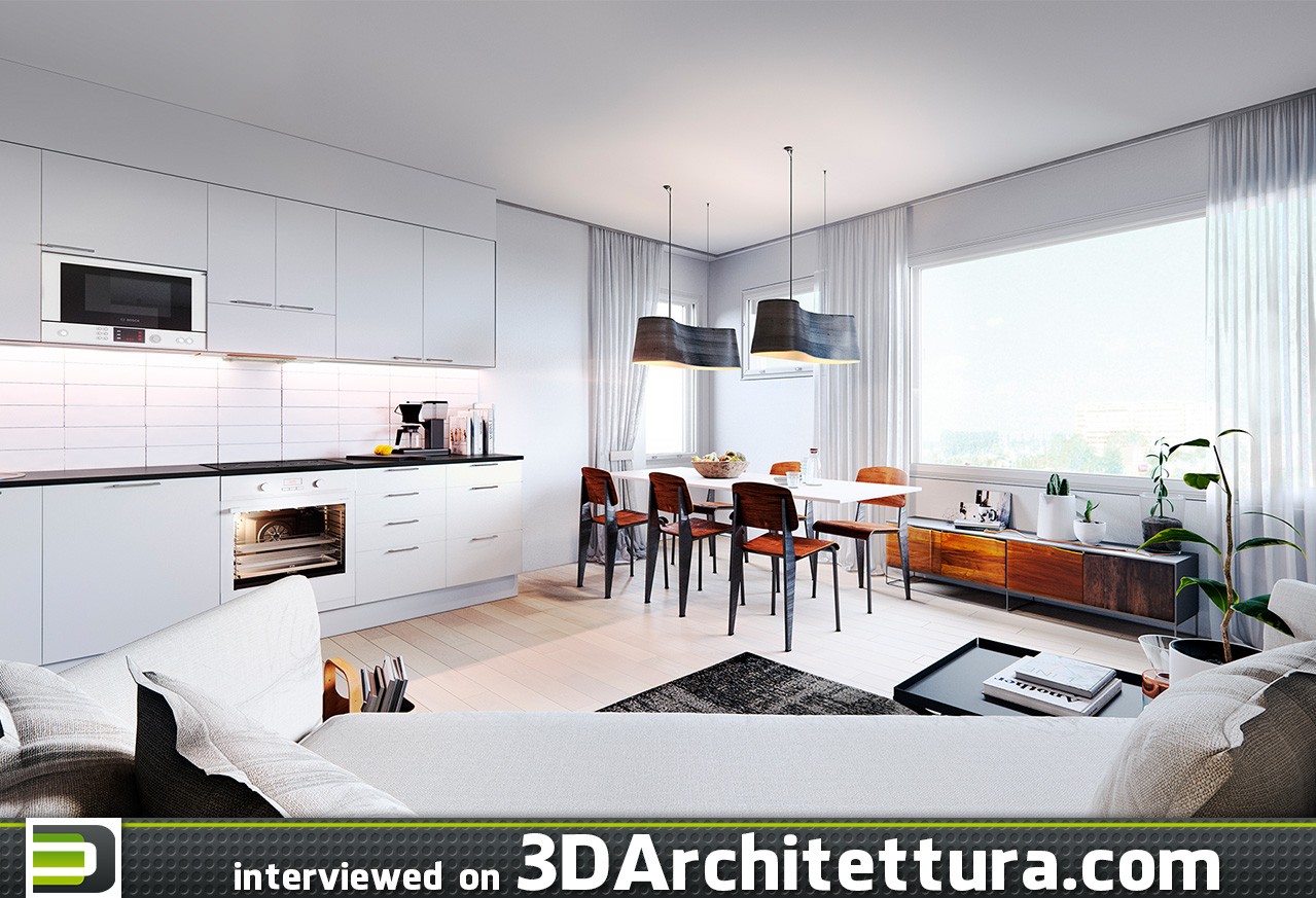 3D Architettura interview: Ville Kiuru, 3d artist, Finland, rendering, visualization, ArchViz