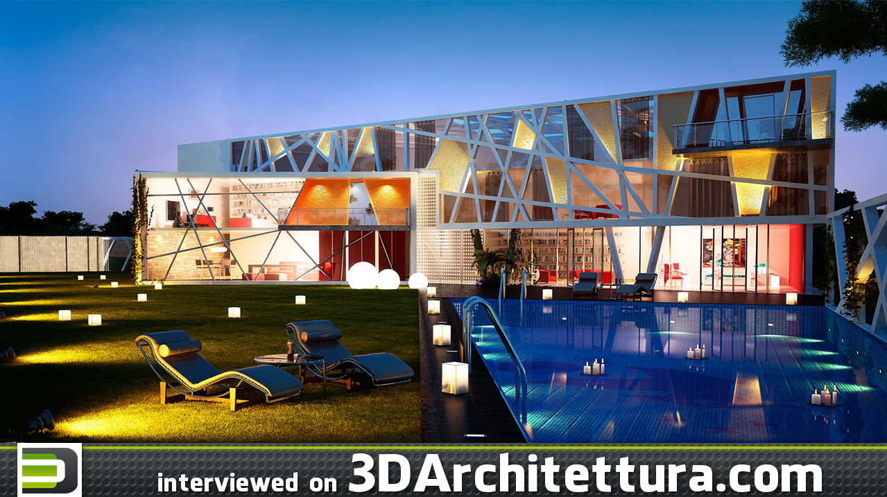 3D Architettura interviews 3d artist and architect Ahmed Tallal - architectural rendering, archviz, cg, 3d, render.
